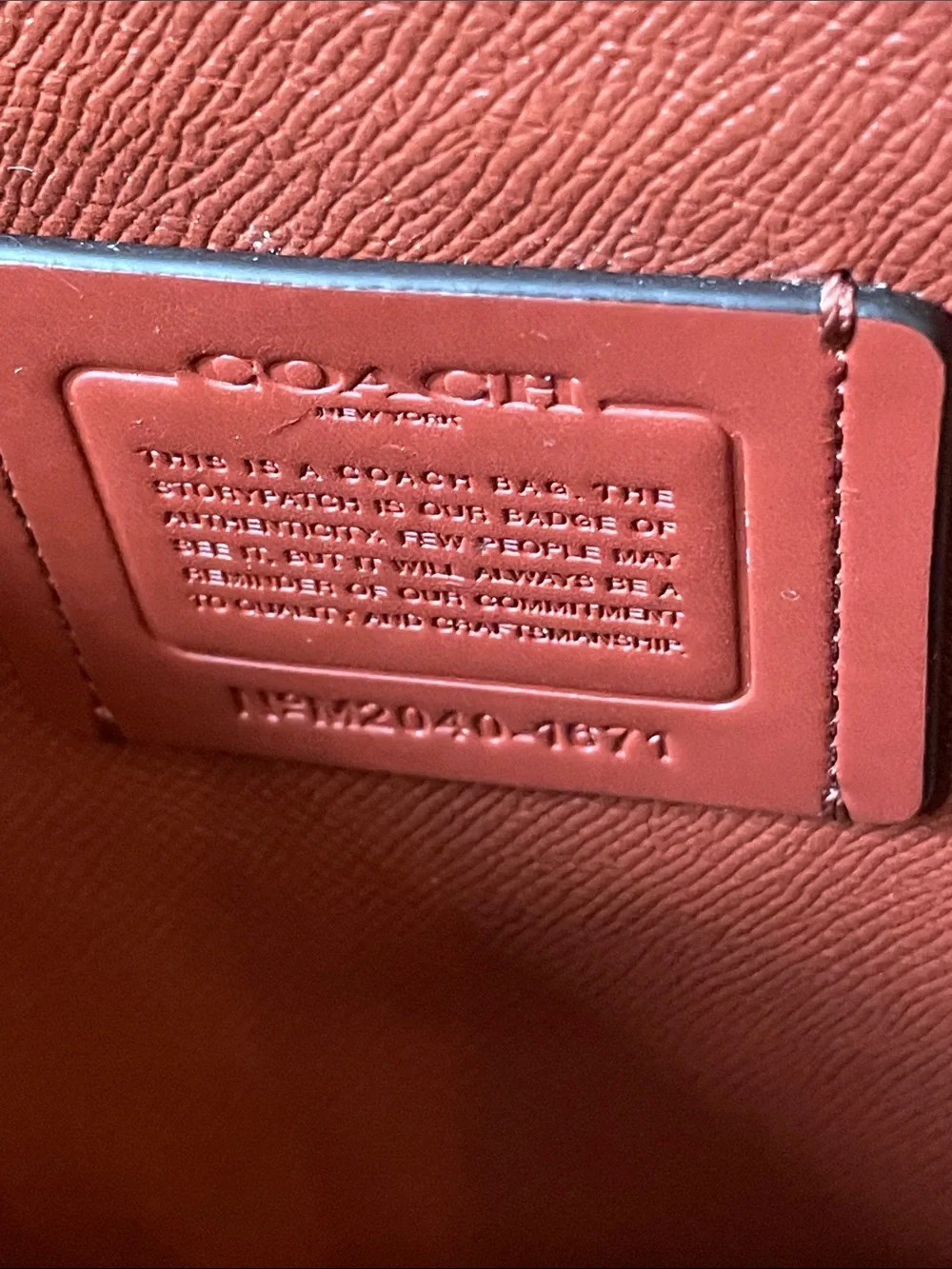 Coach Molly Large Pebbled Leather Tote
